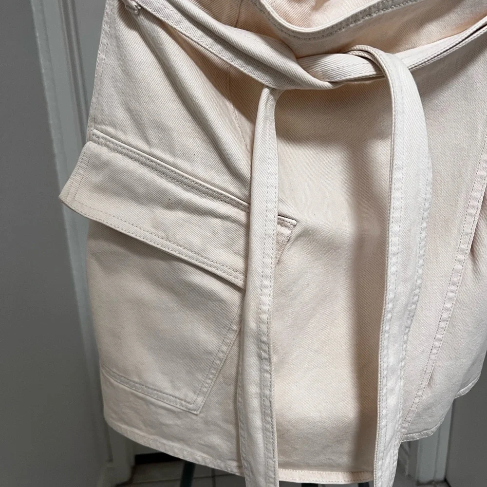 H&M Cream wrap skirt